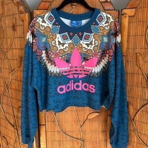 Adidas farm Rio cropped sweatshirt